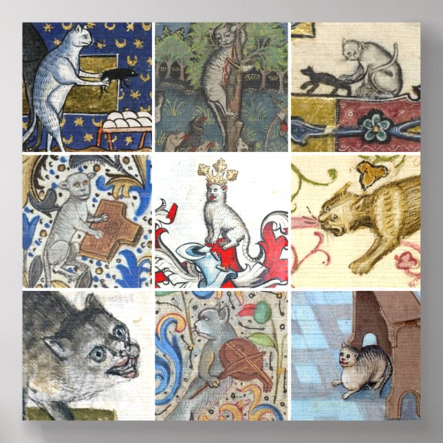 Which Medieval Cat Are You Today? Foam Core Photo Tile (Front Set)