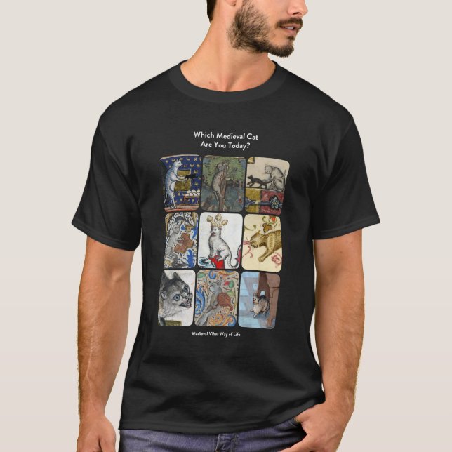 Which Medieval Cat Are You Today? - Hilariously Au T-Shirt (Front)