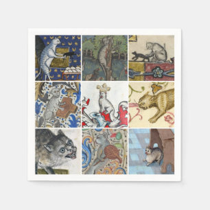 Which Medieval Cat Are You Today? Napkins