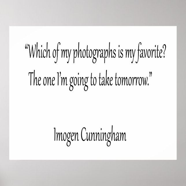 Which of my photographs is my favorite  poster (Front)