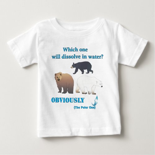 Which one will dissolve in water Polar Chemistry Baby T_Shirt