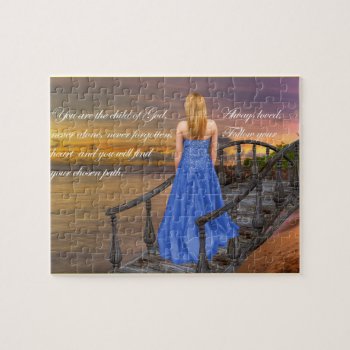 Which Path? Child Of God Jigsaw Puzzle by Touch_of_Caring at Zazzle