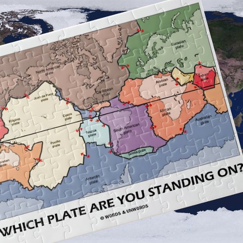 Which Plate Are You Standing On Plate Tectonics Jigsaw Puzzle