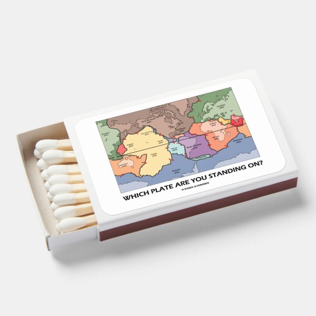 Which Plate Are You Standing On? Plate Tectonics Matchboxes (Front Open)