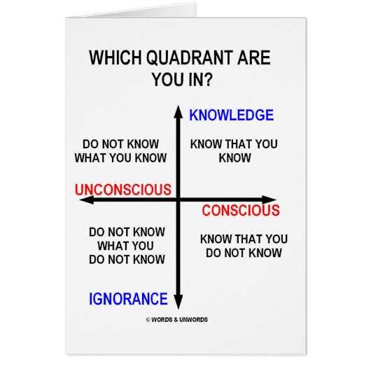 Which Quadrant Are You In? Cards (Front)