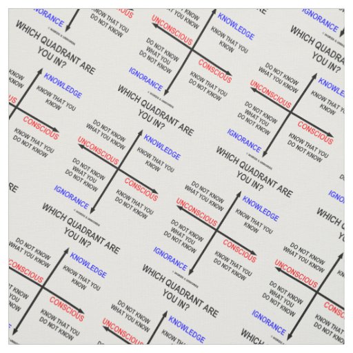 Which Quadrant Are You In? Knowledge Conscious Fabric