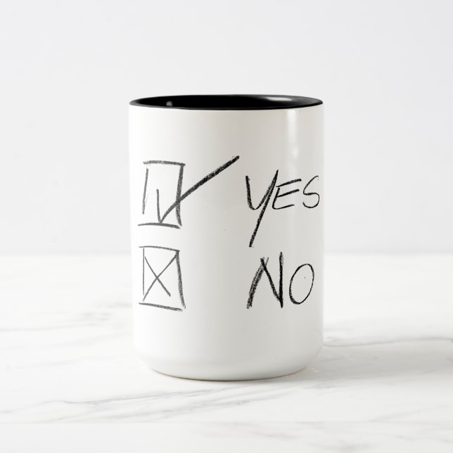 Which question do you need to answer? Two-Tone coffee mug (Center)