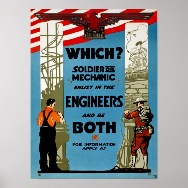 Which? Soldier or Mechanic Poster (Front)