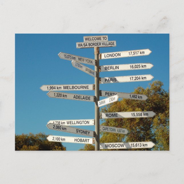 Which way? postcard (Front)