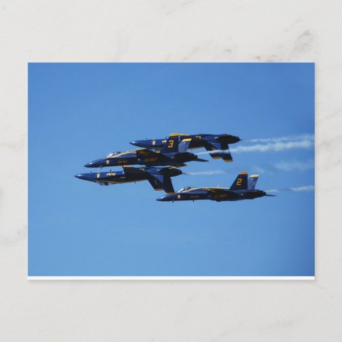 Which Way to Up Blue Angels Customizable Postcard