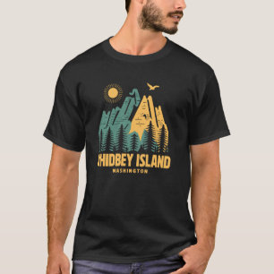 Whidbey Island Mountains Washington Hiking Outdoor T-Shirt