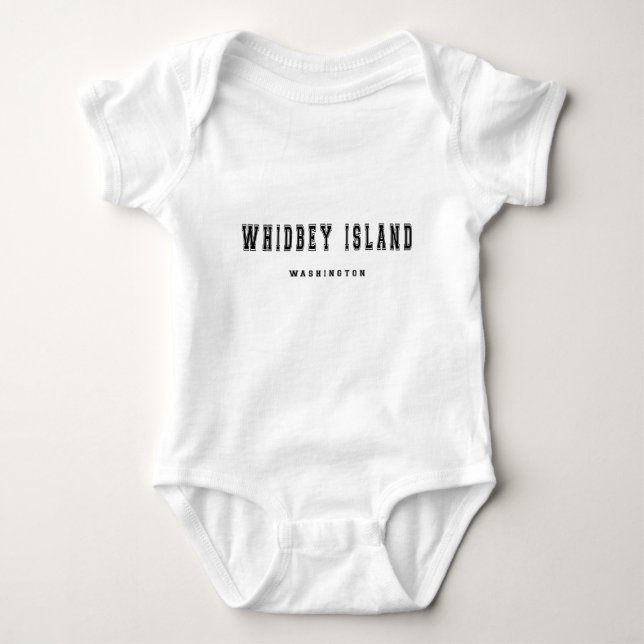 Whidbey Island Washington Baby Bodysuit (Front)