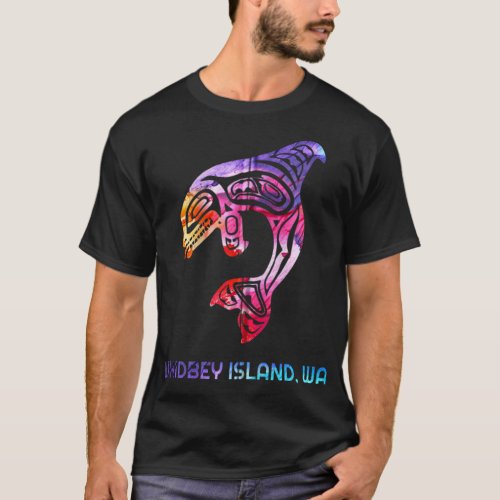 Whidbey Island Washington Native American Orca Kil T_Shirt