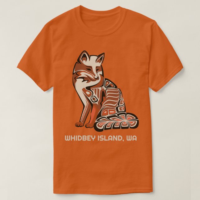 Whidbey Island Washington Native American Tribal F T-Shirt (Design Front)