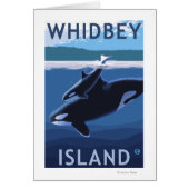 Whidbey Island, WashingtonOrca and Calf (Front)
