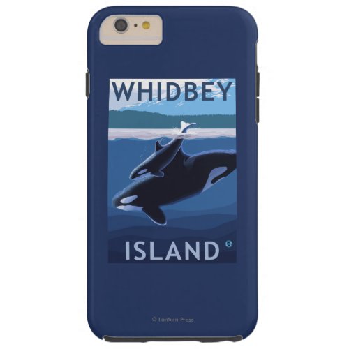 Whidbey Island WashingtonOrca and Calf Tough iPhone 6 Plus Case