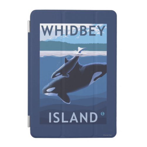 Whidbey Island WashingtonOrca and Calf iPad Mini Cover