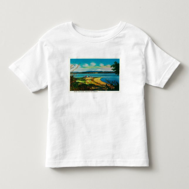Whidby Island and Mt. Baker from Port Townsend Toddler T-shirt (Front)