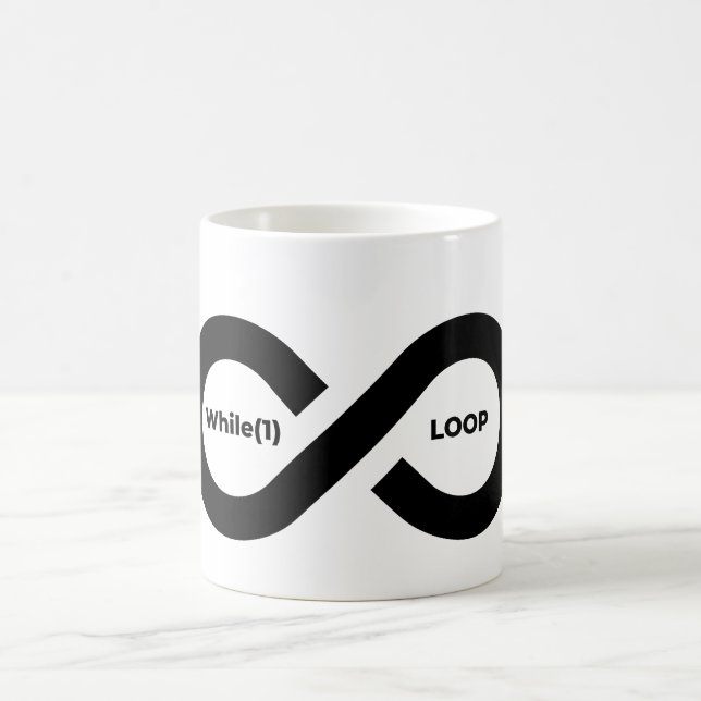 While(1) infinite loop coffee mug (Center)