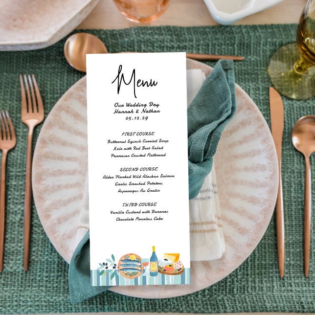 While in Italy Menu Wedding (Creator Uploaded)