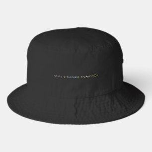 While Not Success Try Again-Programming Humor Gift Bucket Hat