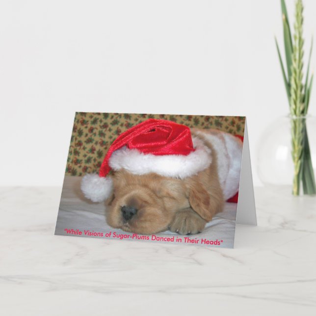 "While Visions of Sugar-Plums Danced in Their ... Holiday Card (Front)