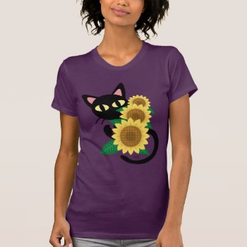 Whim With Sunflower T-shirt by BATKEI at Zazzle