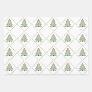 Whimiscal Christmas Tree Wrapping Paper