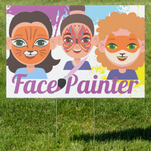 Whimiscal Facepainter Facepainting Artist Sign