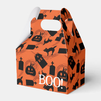 Whimiscal Halloween pattern Favor Boxes