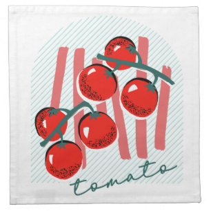 Whimiscal Italy Tomatoes  Cloth Napkin