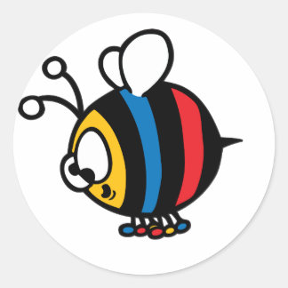 Whimisical Cartoon Bee Stickers