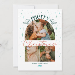Whimisical Christmas Arch Multi-Photo Card 