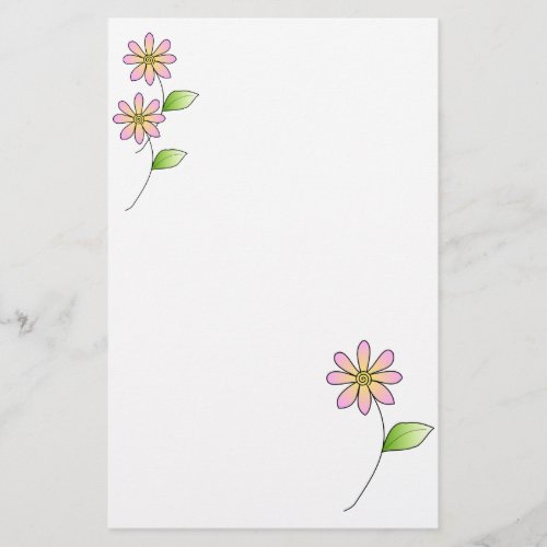 Whimisical Floral Stationery