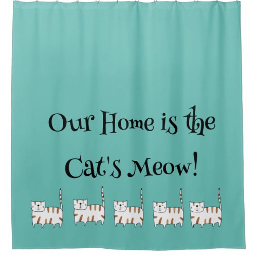 Whimsey Cat Lover Shower Curtain