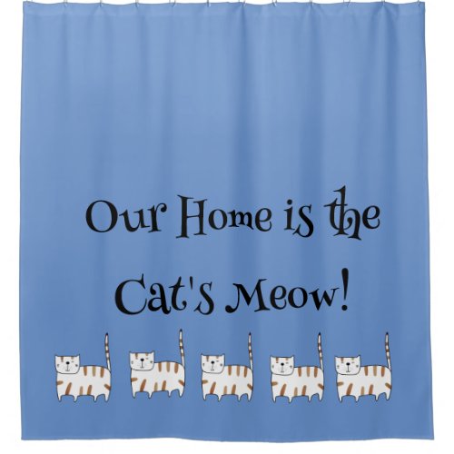 Whimsey Cat Lover Shower Curtain