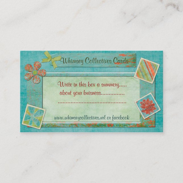 Whimsey Collectives For Web Business Card (Front)