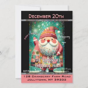 Whimsey Santa Claus Cutie Christmas Party Invitation