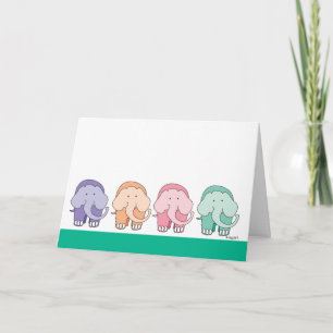 Whimsical 16 Feet Elephant Card