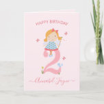 Whimsical 2nd, birthday fairy, girls cute pink card<br><div class="desc">An adorable 2nd birthday card with the cutest little fairies that you can personalise. The birthday fairy collection is perfect for little girls who adore magical creatures. You can choose between two types of cards. You can choose either silky gloss paper or matte paper. Matte, is a classic, all-around paper...</div>