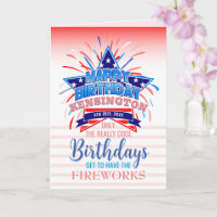 Whimsical 4th of July Fireworks Birthday