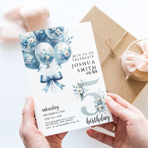 Whimsical 5th Boys Birthday Invitation