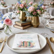Whimsical A New Chapter Book Bridal Shower