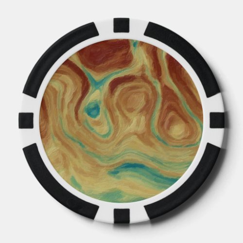 Whimsical Abstract Art TPD Poker Chips