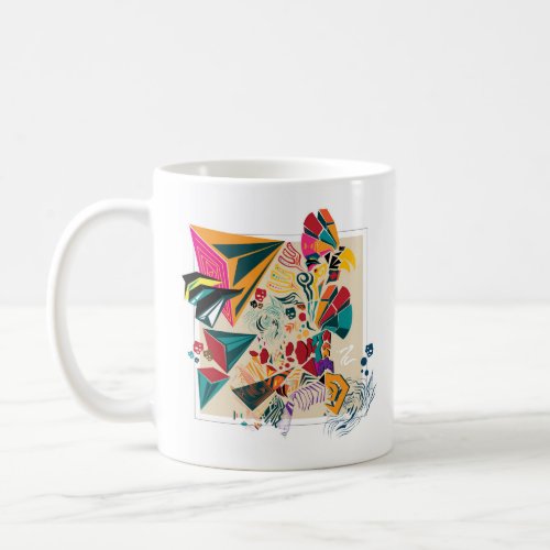 Whimsical Abstract Bird Mug Mug