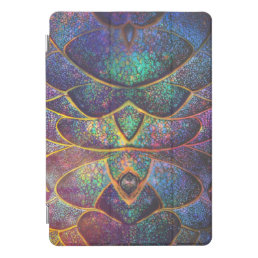 Whimsical Abstract Dragon Scales Cool Fractal Art iPad Pro Cover