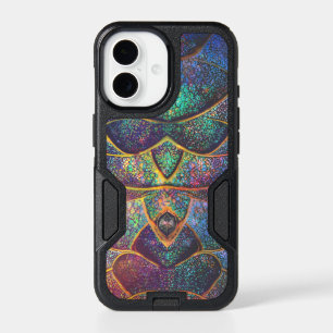 Whimsical Abstract Dragon Scales Cool Fractal Art iPhone 17 Case