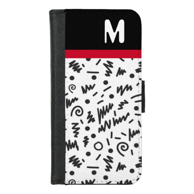 Whimsical Abstract  iPhone Wallet Case (Front)