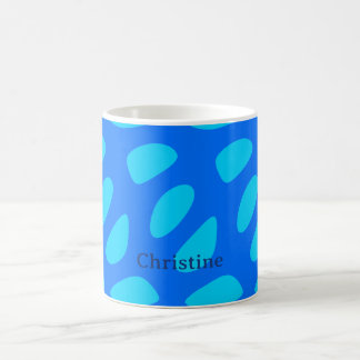Whimsical Abstract Teardrop Shapes Pattern Coffee Mug