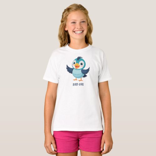 Whimsical Adventures of the Charming Bird Girl T_Shirt